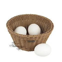 سبد سبزی بافت گرد ریحان نسکافه ای زیباسازان | شیک نو , بزرگترین مجموعه فروش پلاسكو و لوازم آشپزخانه