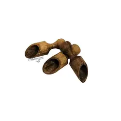 پیمانه ادویه 3 عددی چوبی ضخیم | شیک نو , بزرگترین مجموعه فروش پلاسكو و لوازم آشپزخانه