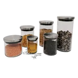 بانکه حبوبات یونیک 1/2 درب استیل کد 1273