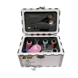 جعبه لوازم خیاطی عروس نوین مدل روناك | شیک نو , بزرگترین مجموعه فروش پلاسكو و لوازم آشپزخانه