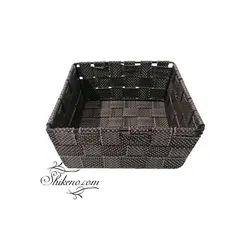 سبد نان و سبزی مربع كوچك نواری | شیک نو , بزرگترین مجموعه فروش پلاسكو و لوازم آشپزخانه