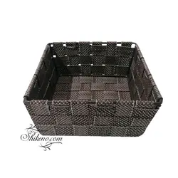 سبد نان و سبزی مربع متوسط نواری | شیک نو , بزرگترین مجموعه فروش پلاسكو و لوازم آشپزخانه