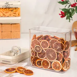 بانکه حبوبات مستطیل وانیلی بزرگ لیمون مدل سارینا کد 1