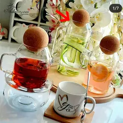 قوری 15 سانت درب توپی بزرگ پیرکس چین