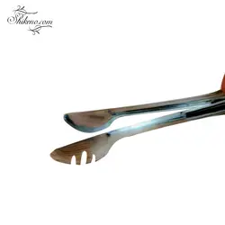 انبر سالاد بیضی شیاردار استیل