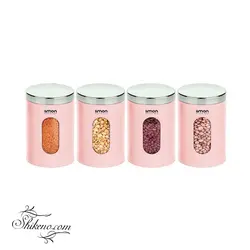 بانکه حبوبات پنجره ای 3لیمون صورتی پاستیلی