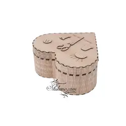 جعبه لوازم خیاطی طرح قلب عروس نوین | شیک نو , بزرگترین مجموعه فروش پلاسكو و لوازم آشپزخانه