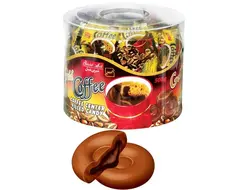 آبنبات گلد کافی مغزدار مینی راپ پی وی سی فندقی شیرین عسل 500 گرم