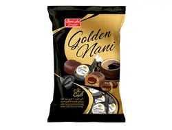 تافی روکشدار شیری با مغز کرم قهوه 400 گرم گلدن نانی - فروشگاه اینترنتی شیرینیکا