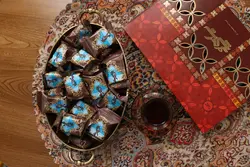 گز لقمه ۲۸ درصد مخلوط پسته و بادام گز شهرت