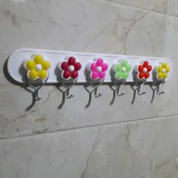 آویز حوله 6 شاخه طرح گل