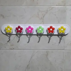 آویز حوله 6 شاخه طرح گل