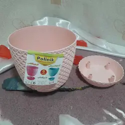 گلدان پلی نیک مدل آناناس سایز 3