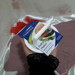 همبرگر زن دستی پلاستیکی مدل patty maker