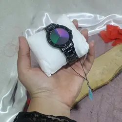 ساعت مچی صفحه هفت رنگ مدل elysian مشکی