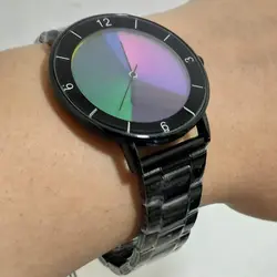 ساعت مچی صفحه هفت رنگ مدل elysian مشکی