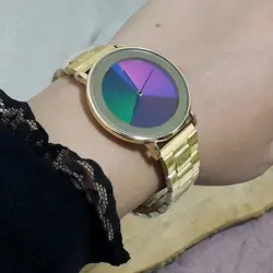 ساعت مچی elysian طلایی مدل هفت رنگ