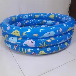 استخر بادی آبی رنگ طرح دار مدل 3Ring Pool