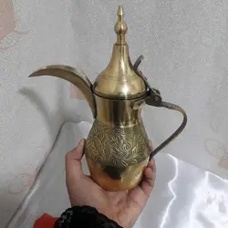 دله قهوه جوش عربی برنجی ارتفاع 22 سانتی متر