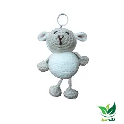 آویز جاکلیدی بافتنی طرح گوسفند کد 1658