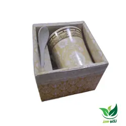 ماگ طرح گلدار سرامیکی (قاشق دار)