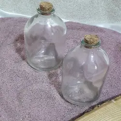 بطری دکوری استوانه ای مدل ویال بسته دو عددی