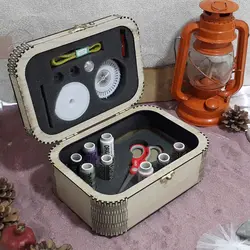 ست جعبه لوازم خیاطی چوبی کد c50