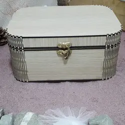 ست جعبه لوازم خیاطی چوبی کد c50