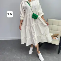 پیراهن مانتویی کد 6052