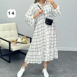 پیراهن مانتویی کد 6052