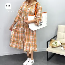 پیراهن مانتویی کد 6052