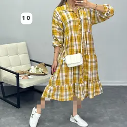 پیراهن مانتویی کد 6052