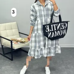 پیراهن مانتویی کد 6052