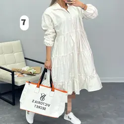 پیراهن مانتویی کد 6052