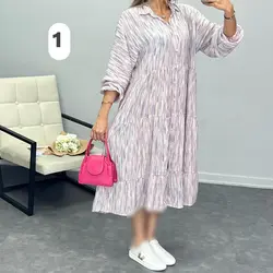 پیراهن مانتویی کد 6052