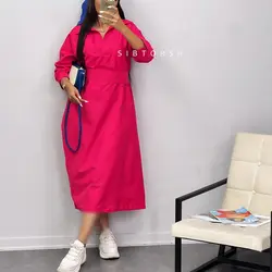 پیراهن کمردار کد 6185