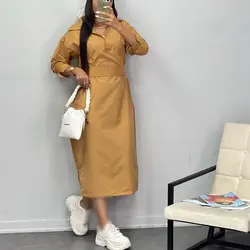 پیراهن کمردار کد 6185