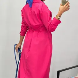 پیراهن کمردار کد 6185