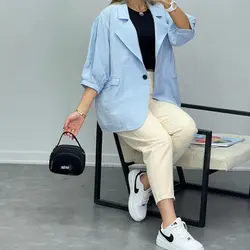 کت استین پفی کد 6190