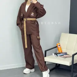 کت و شلوار و کمربند تدی کد 5755