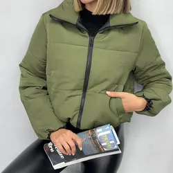 کاپشن کوتاه پفی کد 6308