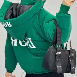 کاپشن سیلیکونی کلاهدار کد 6338