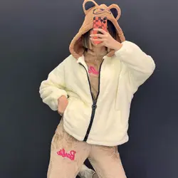 کاپشن کلاهدار تدی کد 6490