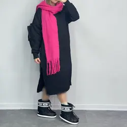 هودی پیراهنی همراه با جوراب کد 6569