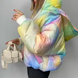 کاپشن پفی ابرنگی کد 6573