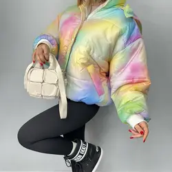 کاپشن پفی ابرنگی کد 6573