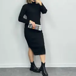 پیراهن بافت بغل چاکدار کد 6604