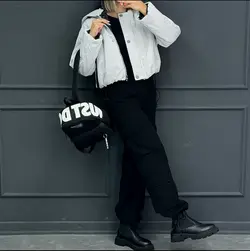 کاپشن جیب کج کد 6379