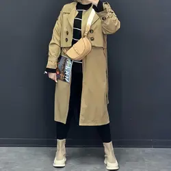 ترنچ کت استردار بلند کد 6630