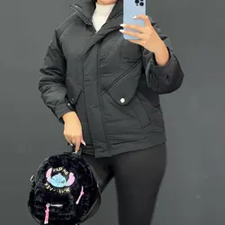 کاپشن جیب دکمه دار کد 6674